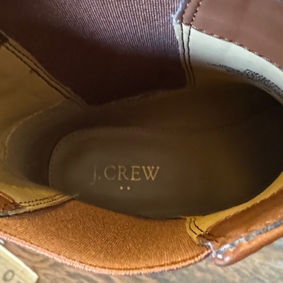 J. Crew Tan Vegan Faux Leather Ankle Boots - Picture 14 of 16